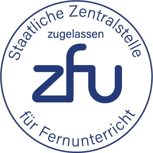 Staatlich geprüfte Weiterbildung – ZFU Zulassung Siegel der Zentralstelle für Fernunterricht (ZFU)