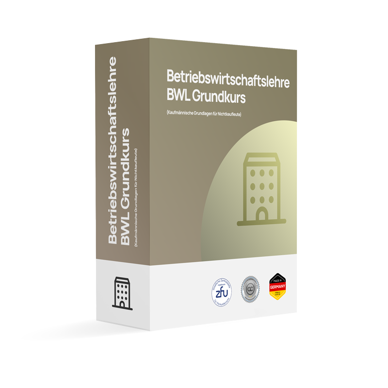 BWL Onlinekurs – Grundlagen der Betriebswirtschaftslehre mit der Weiterbildungsagentur (WBA)