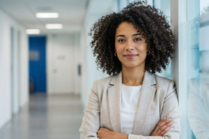 Frau als Symbolbild für eine erfolgreiche WBA Absolventin