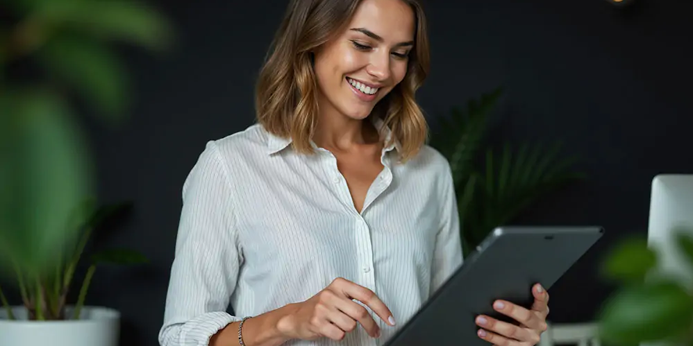 Frau als Symbolbild für eine erfolgreiche WBA Absolventin