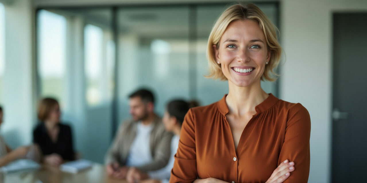 Frau im Büro